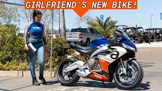 Girlfriend Gets a Brand New 2023 Aprilia RS 660!