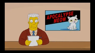 Simpsons - Art Predicts Life - House Cat Flu