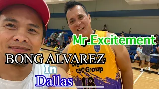 PBA LEGEND: MR.EXCITEMENT BONG ALVAREZ Team vs Pinoy Elite in DALLAS( Highlights )Exhibition Game..