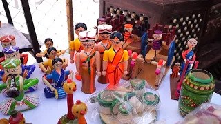 Wooden toys for kids video |हुनर हाट 2020| Craft Market 2020 Delhi| The Thaat