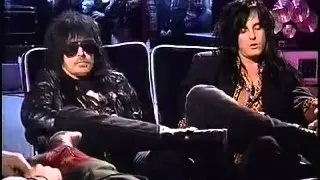 Nikki Sixx & Mick Mars Live Interview on Much Music, 1991-Part 1