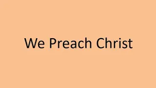 We Preach Christ - With Lyrics