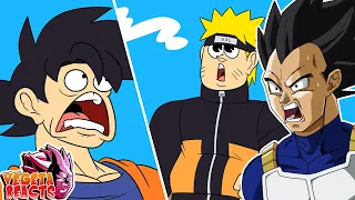 Vegeta Reacts To GOKU vs Dattebayo!