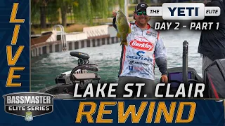 2020 Bassmaster LIVE at Lake St. Clair Day 2 Part 1 - Friday