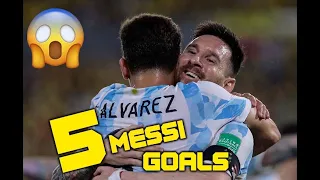 Messi Scores 5 Goals Against Estonia