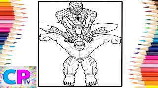 Spiderman on the Top of Hulk Coloring Pages/Elektronomia - Sky High [NCS Release]
