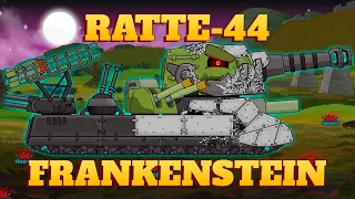 Ratte-44: Frankenstein Monster - Cartoons about tanks