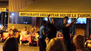 Street dancers music square corralejo September 2016