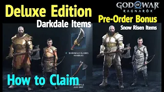 How to Get Darkdale & Risen Snow Bonus Armor - God of War Ragnarok: Deluxe Edition & Pre-Order Items
