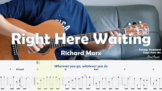 Right Here Waiting - Richard Marx / Fingerstyle Guitar / Tabs + Chords + Lyrics