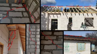 Новый дом под реконструкцию - прогнулась крыша, трещины в стенах