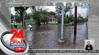 Hailstorm, nanalasa sa Ontario, Canada | 24 Oras Weekend