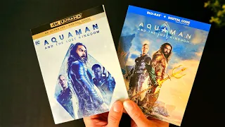 Aquaman 2 The Lost Kingdom (Slipcovers Edition) 4K UltraHD Blu-ray DVD Unboxing | Disc Menu Reveal