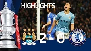 Manchester City vs Chelsea 2-0, Jovetic and Nasri - FA Cup 5th Round goals & highlights