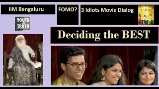Rapid Decision Making [43:07] - Sadhguru Talks at IIM Bangalore 2018 - Part1 #YouthandTruth