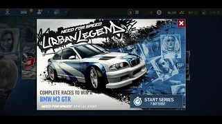 Need For Speed BMW M3 GTR Special Event - Urban Legends the Most Wanted opening