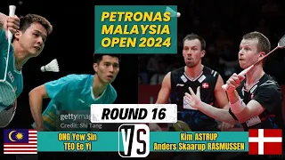 Ong /Teo [MAS] vs. Astrup/Rasmussen [DEN] - R16 | PETRONAS Malaysia Open 2024