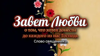 Слово батюшки о том, что хотел до нас донести Господь