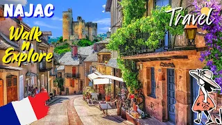 Najac 🇫🇷 Most Beautiful Villages of France 🌞 French Village Walking Tour 🌷