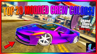 The Top 20 Best Modded Crew Colors In GTA 5 Online! (Bright Colors,Secret Neon, & More!)