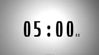 5 minutes COUNTDOWN TIMER with voice announcement every minute