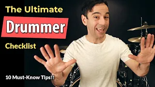 10 Things Drummers Should Practice | Tips For Beginner Drummers | 10 Must-Know Drummer Tips