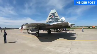 🎥 Su-57 engines with all-direction thrust vectoring nozzles