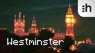 Minecraft Big Ben! +SEUS shaders! Palace of Westminster! by hologei