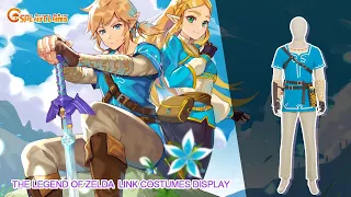 The Legend of Zelda: Breath of the Wild Link Cosplay Costumes Display