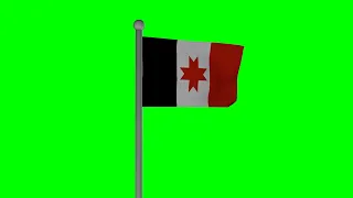 Флаг Удмурта хромакей футаж | Flag Udmurt chromakey footage