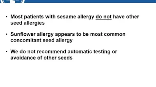 Understanding and Managing Sesame Allergy - FARE Webinar