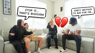 BEING MEAN TO MY PREGNANT GIRLFRIEND IN FRONT OF FRIENDS! *MONTANA & RYAN FLIPPED OUT*