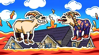 The FLOOR IS LAVA! (Goat Simulator 3)