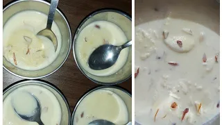 ঘরে তৈরী রসমালাই /  Home made Rasmalai