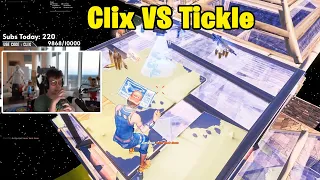 Clix VS Tickle 1v1 TOXIC Fights!