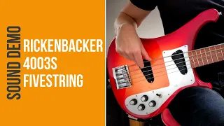 Rickenbacker 4003S Fivestring - Sound Demo (no talking)