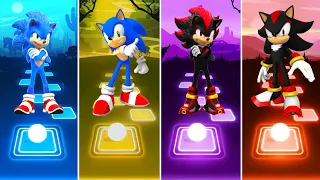 Sonic The Hedgehog 🆚 Sonic 🆚 Shadow The Hedgehog 🆚 Shadow || Tiles Hop Gameplay 🎯🎶