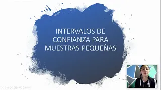 INTERVALOS DE CONFIANZA DE MUESTRAS PEQUEÑAS