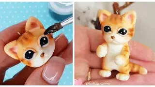 Cute Kitten Polymer Clay Tutorial Cat DIY