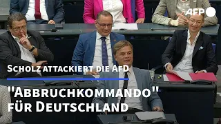 Scholz: AfD ist "Abbruchkommando" für Deutschland | AFP