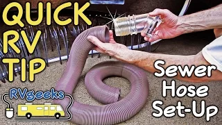 RVing Quick Tip - New RV Sewer Hose Set-up