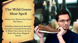 Wild Goose Shoe Spell -   Misdirect Mislead & Reroute Your Enemies & What They Send You