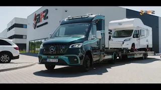 Mercedes Sprinter 519 907 Mini Truck Semi Trailer by BFZ Autotransporter Minisattel mit Auflieger