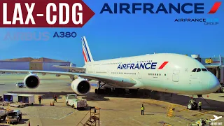 AIR FRANCE [TRIPREPORT] AIRBUS A380 UPPER DECK [ECONOMY] LOS ANGELES - PARIS CDG HD 60FPS