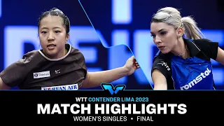 Bernadette Szocs vs Shin Yubin | WS Final | WTT Contender Lima 2023