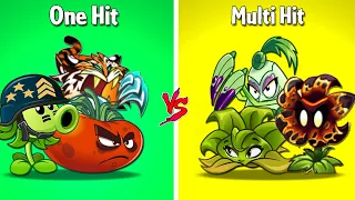 Team One HIt vs Multi Hit - Who Will Win? - PvZ 2 Team Plant Vs Team Plant