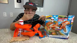 A SUPER PISTA HOT WHEELS DO ATAQUE DO POLVO GIGANTE!