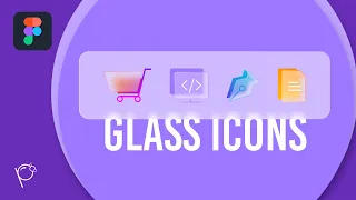 Create Glass Icons in Figma (Hindi) #figma #uidesign #glassmorphism