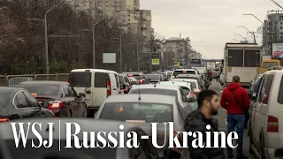 What It's Like to Escape Kyiv Amid Russian Attacks | WSJ