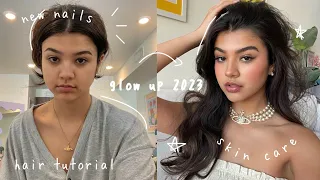 mini GLOW UP transformation 2023 | self care vlog and hair tutorial